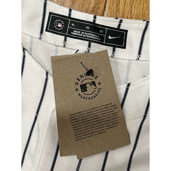 Nike Authentic NY New York Yankees MLB Baseball Pinstripe Jersey Men’s Sz: XL - Picture 7 of 11